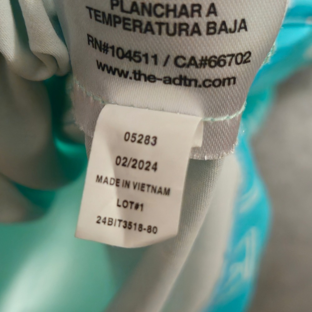 Birdie Bound Mens Polo Shirt 3XL Teal Ombre Cocktail Print Performance Golf Tee - Picture 6 of 8